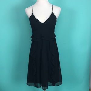 Nanette Lepore Black Empire Waist Cocktail Dress 6